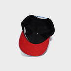 PUR Black Basket Snapback (Suede Fabric)
