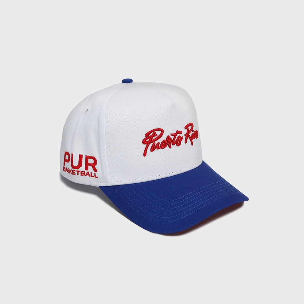 PUR White Basket Snapback